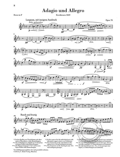 Adagio And Allegro, Op. 70 (Horn / Piano)